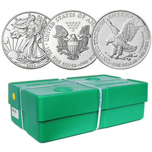 500 oz Sealed Mint Case American Silver Eagle